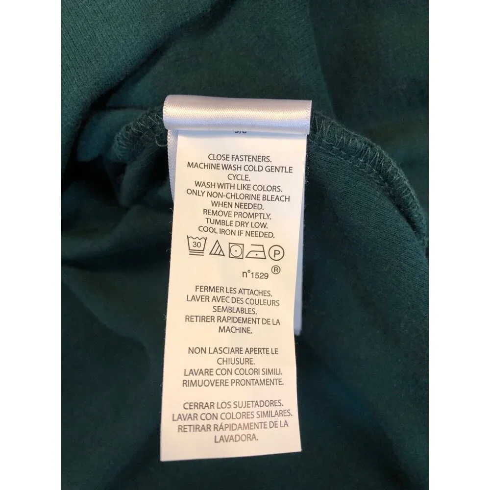 Polo Ralph Lauren Estate Rib 100% Cotton 1/4 Zip Mock Neck Green Pullover Sz XL